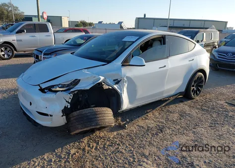 2021 Tesla Model Y Long Range Dual Motor All-Wheel Drive из США, поврежденный, VIN 5YJYGDEE5MF257351